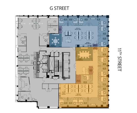 1100 G St NW, Washington, DC for lease Floor Plan- Image 1 of 6