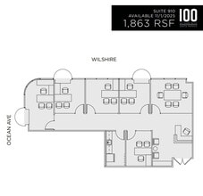 100 Wilshire Blvd, Santa Monica, CA for lease Floor Plan- Image 1 of 1