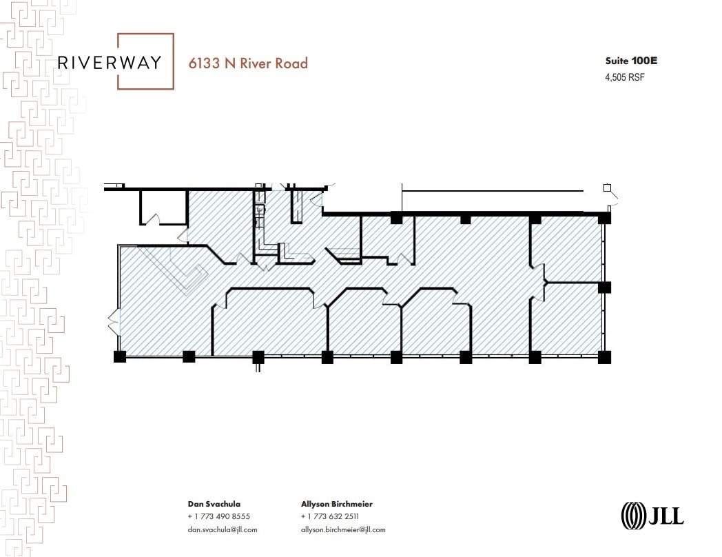 6133 N River Rd, Rosemont, IL for lease Floor Plan- Image 1 of 1
