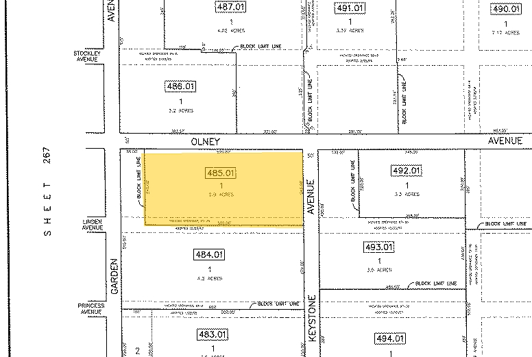 1931 Olney Ave, Cherry Hill, NJ for lease - Plat Map - Image 3 of 5