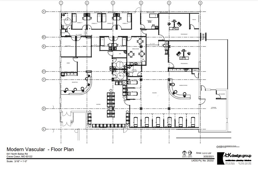 641 N New Ballas Rd, Creve Coeur, MO for lease - Floor Plan - Image 2 of 3