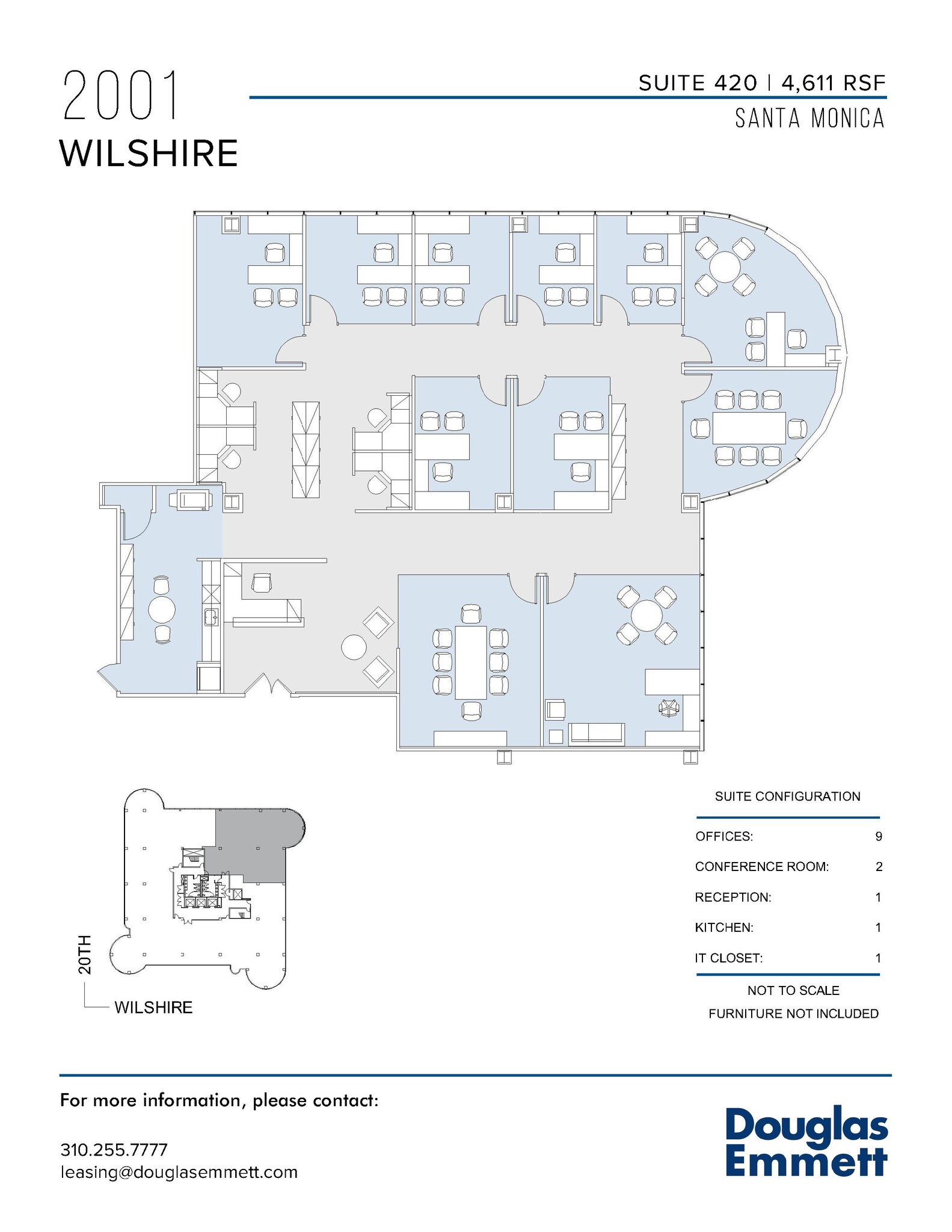 2001 Wilshire Blvd, Santa Monica, CA for lease Floor Plan- Image 1 of 1