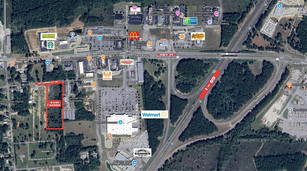 717 Jones St SE, Attalla, AL for sale - Aerial - Image 1 of 6