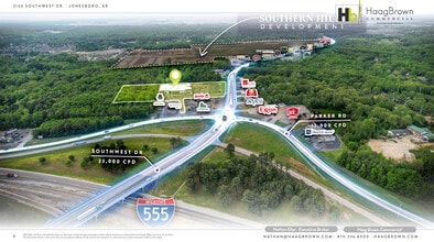 3106 Southwest Drive, Jonesboro, AR - AERIAL map view - Image1