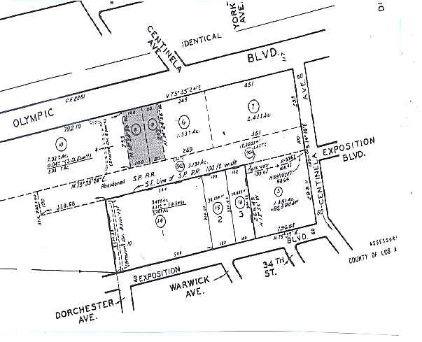 3200 Olympic Blvd, Santa Monica, CA for lease - Plat Map - Image 2 of 5