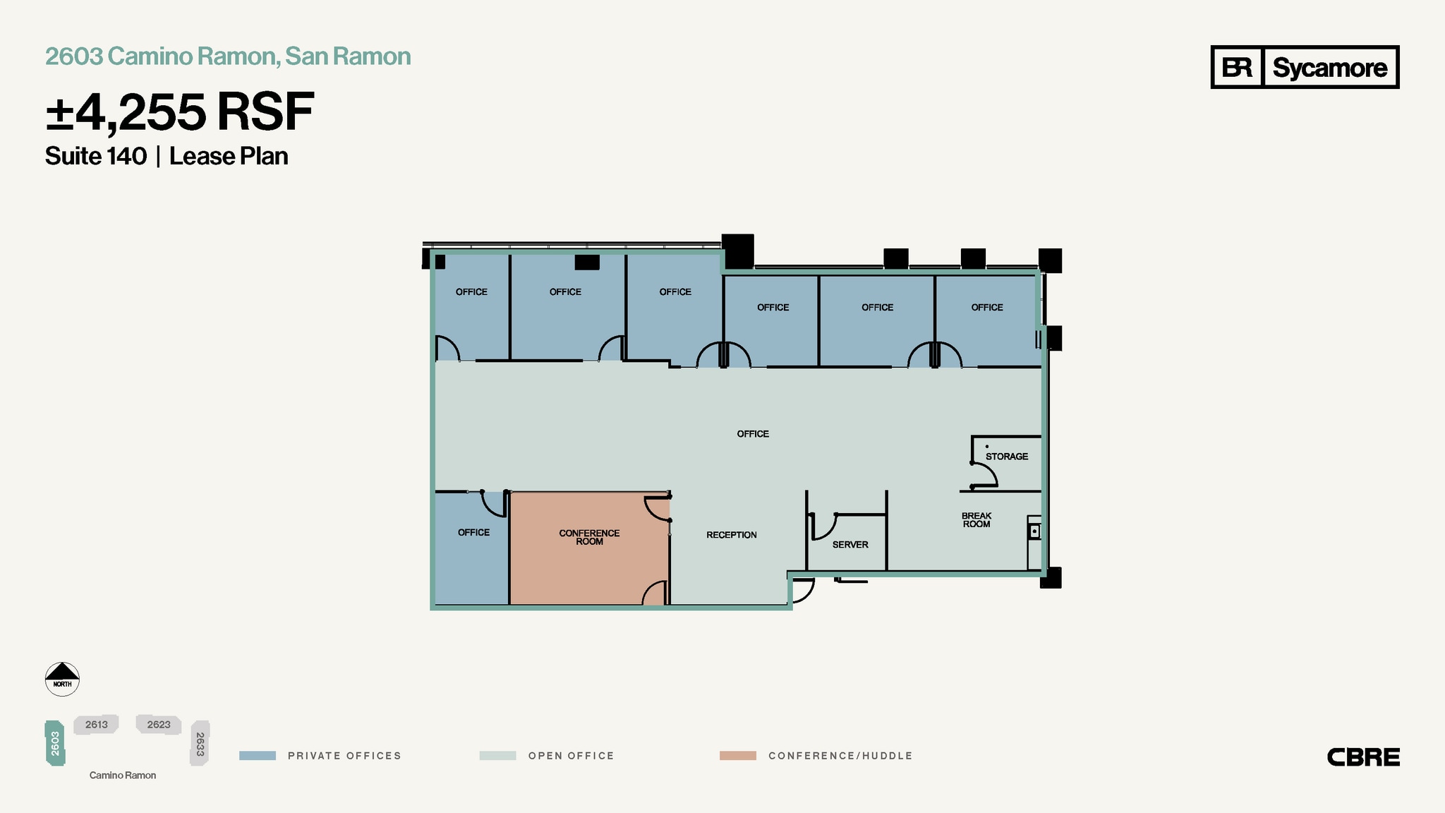 2603-2633 Camino Ramon, San Ramon, CA for lease Floor Plan- Image 1 of 1