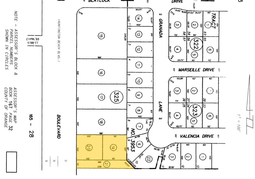 17222-17262 Beach Blvd, Huntington Beach, CA for sale - Plat Map - Image 3 of 4