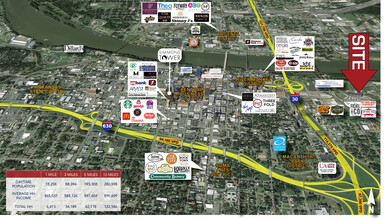 1 World Ave, Little Rock, AR - aerial  map view