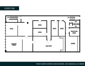 10340 Santa Monica Blvd, Los Angeles, CA for lease Floor Plan- Image 1 of 9