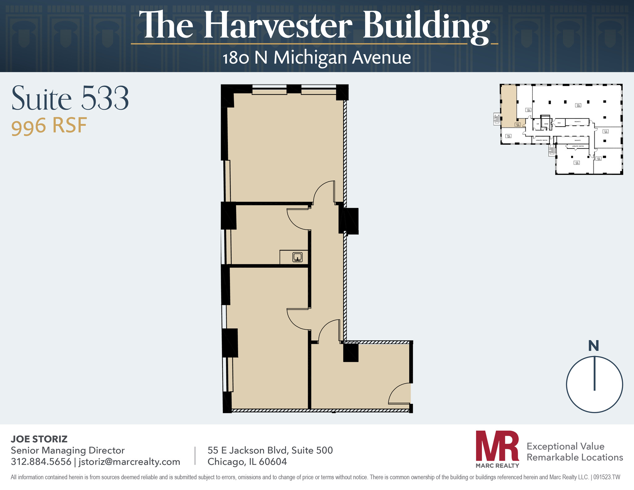 180 N Michigan Ave, Chicago, IL for lease Floor Plan- Image 1 of 4