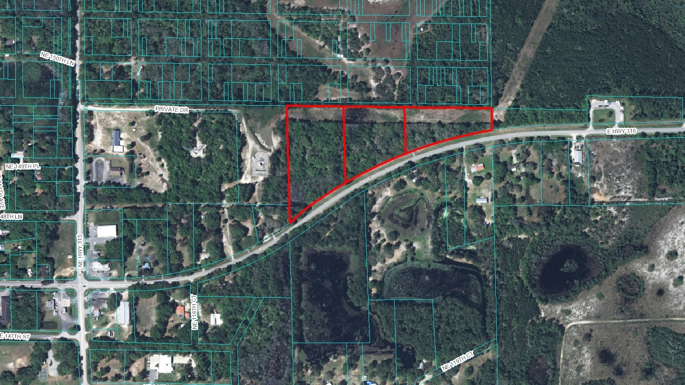 0 E Hwy 316, Fort Mc Coy, FL for sale Aerial- Image 1 of 1