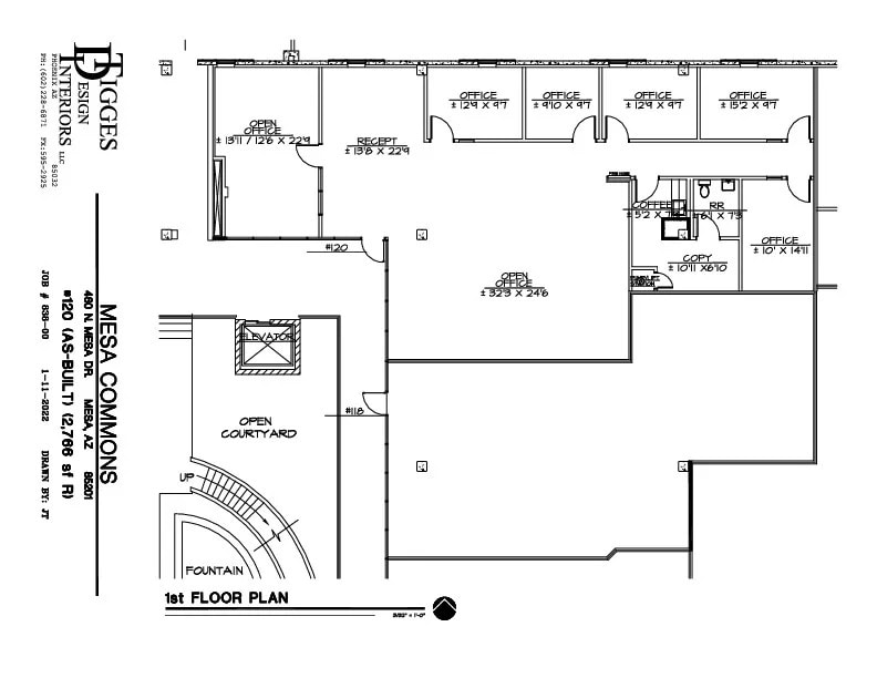 460 N Mesa Dr, Mesa, AZ for lease Floor Plan- Image 1 of 1