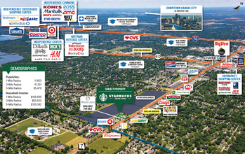 3101 S 7 Hwy, Blue Springs, MO - aerial  map view