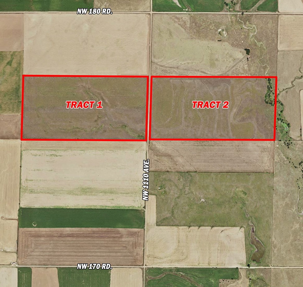 NW 110th Ave, Olmitz, KS for sale Aerial- Image 1 of 1