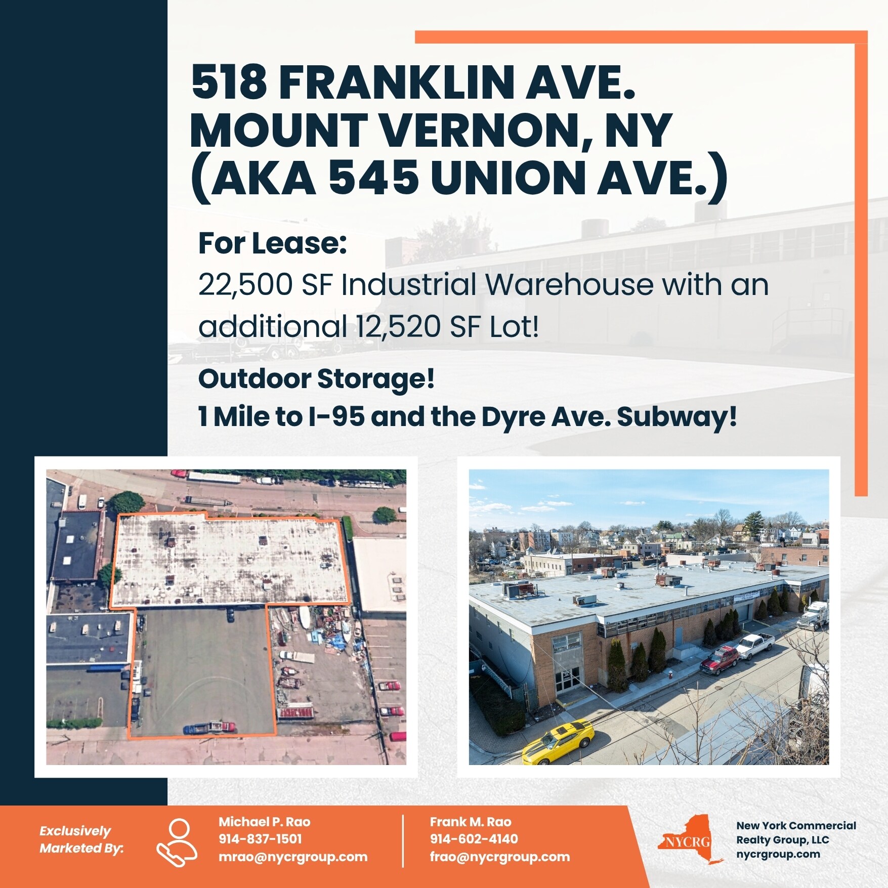 518-520 Franklin Ave, Mount Vernon, NY for lease Building Photo- Image 1 of 12