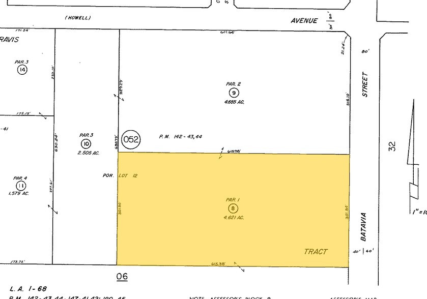 1010 N Batavia St, Orange, CA for lease - Plat Map - Image 3 of 8