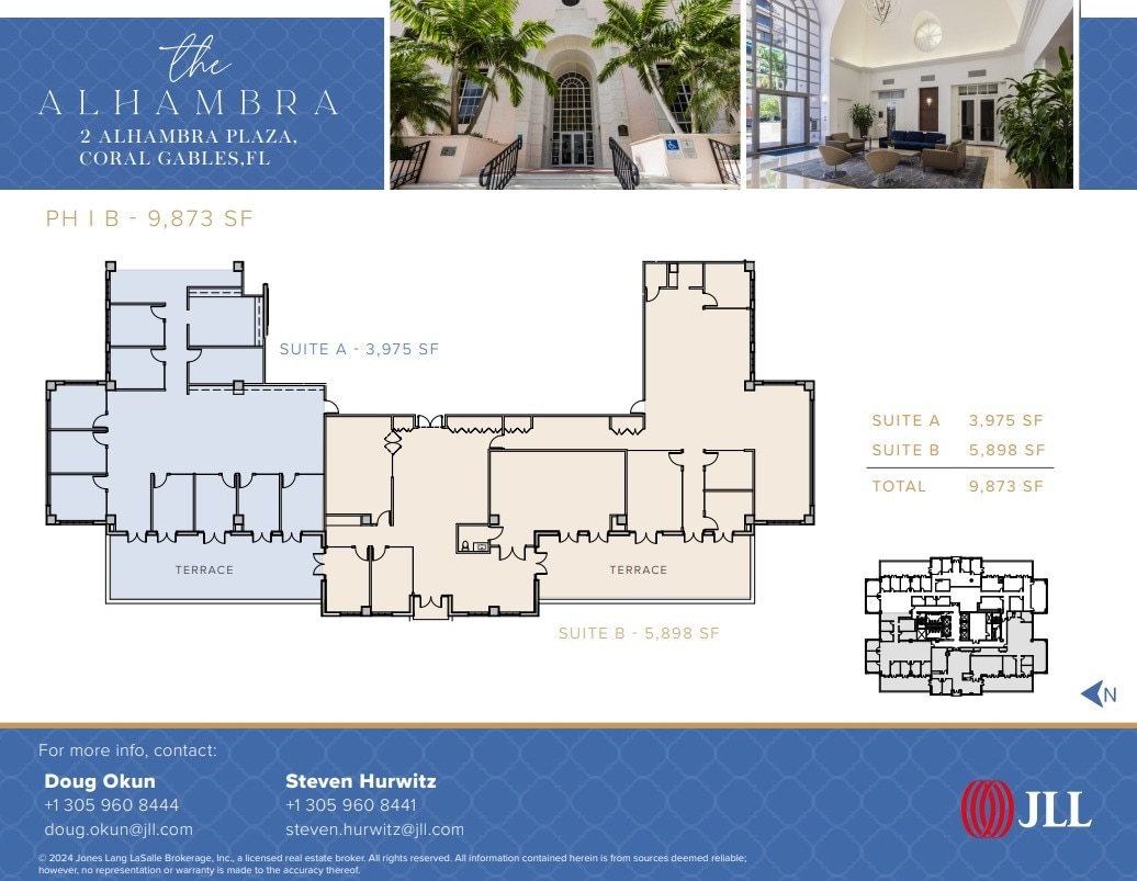 2 Alhambra Plz, Coral Gables, FL for lease Floor Plan- Image 1 of 1