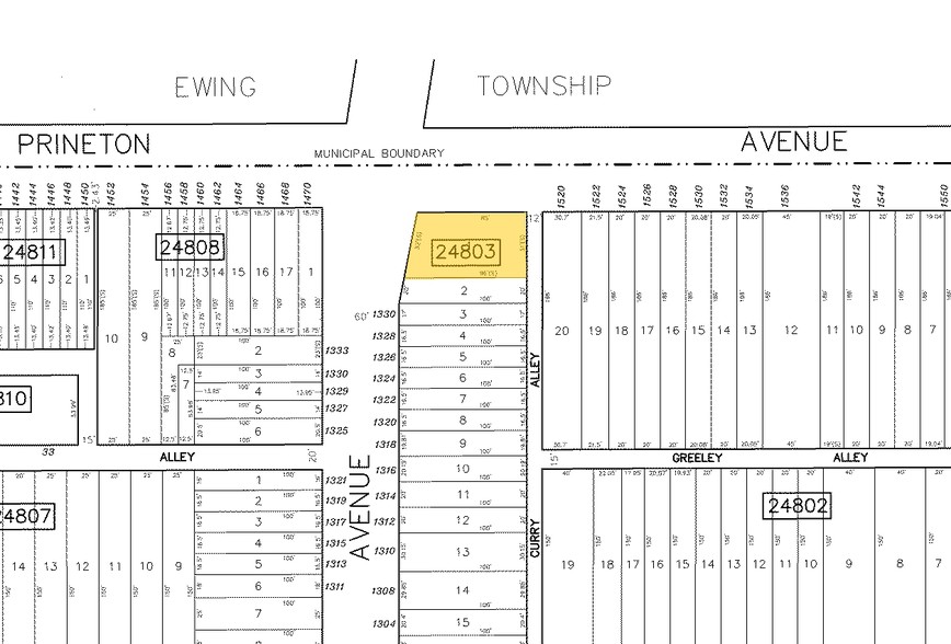 1340 N Olden Ave, Trenton, NJ for sale - Plat Map - Image 1 of 1