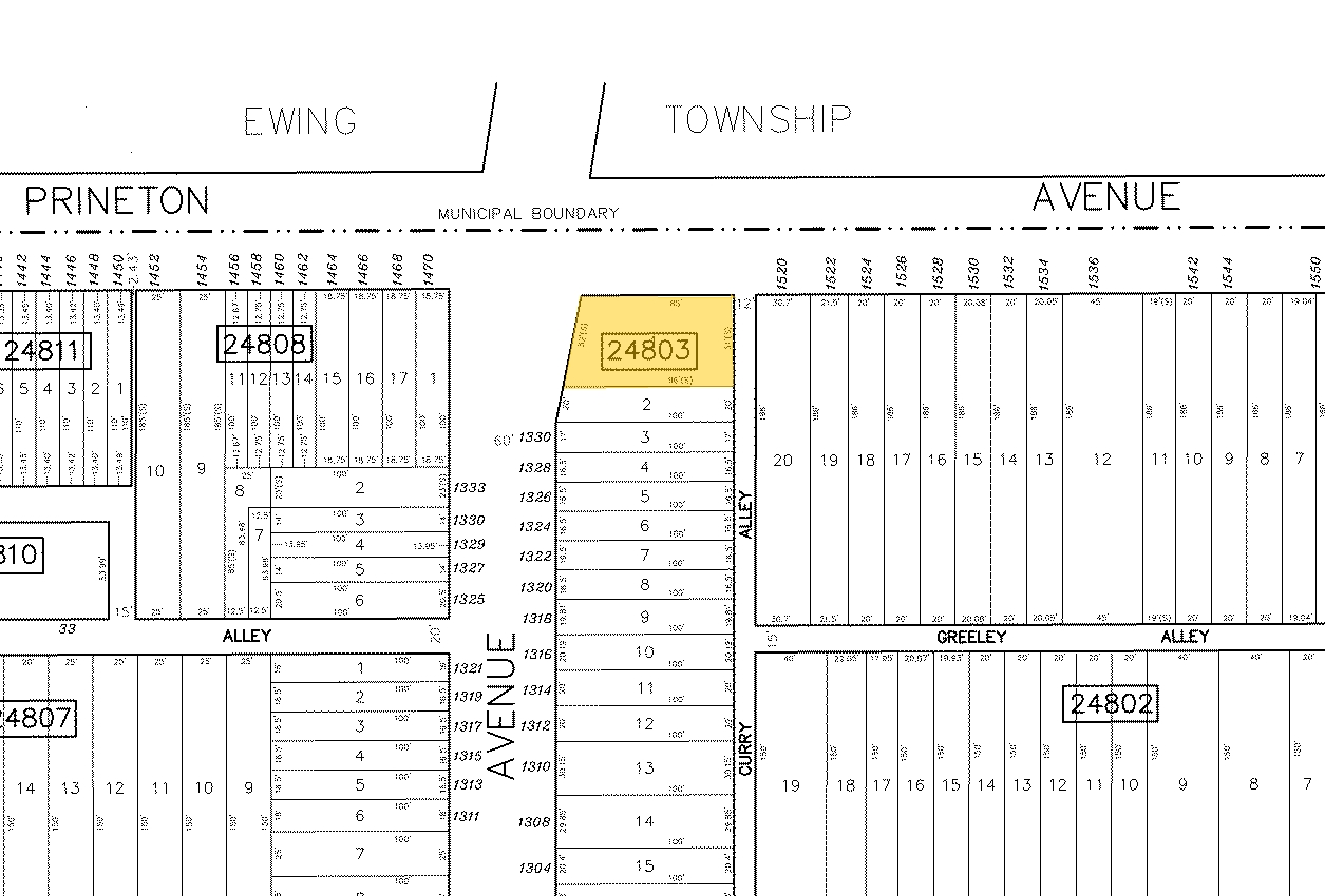 1340 N Olden Ave, Trenton, NJ for sale Plat Map- Image 1 of 1