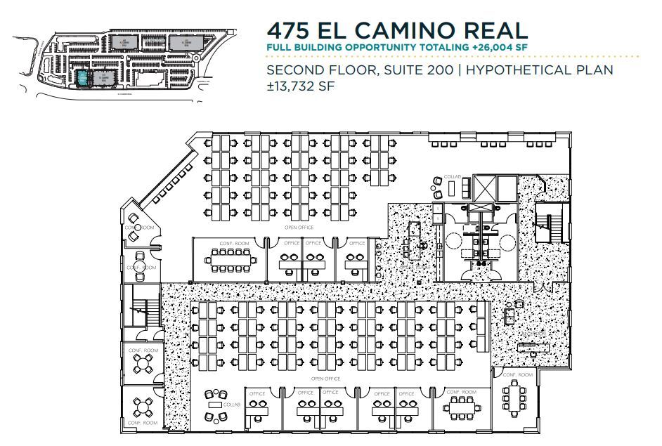 481-495 El Camino Real, Santa Clara, CA for lease Floor Plan- Image 1 of 1