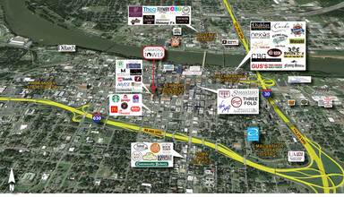 425 W Capitol Ave, Little Rock, AR - aerial  map view