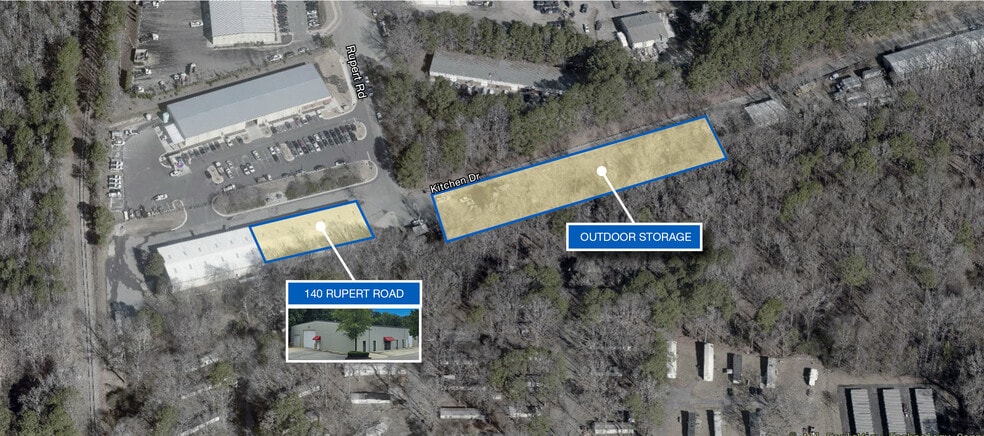 140-148 Rupert Rd, Raleigh, NC for lease - Aerial - Image 2 of 3