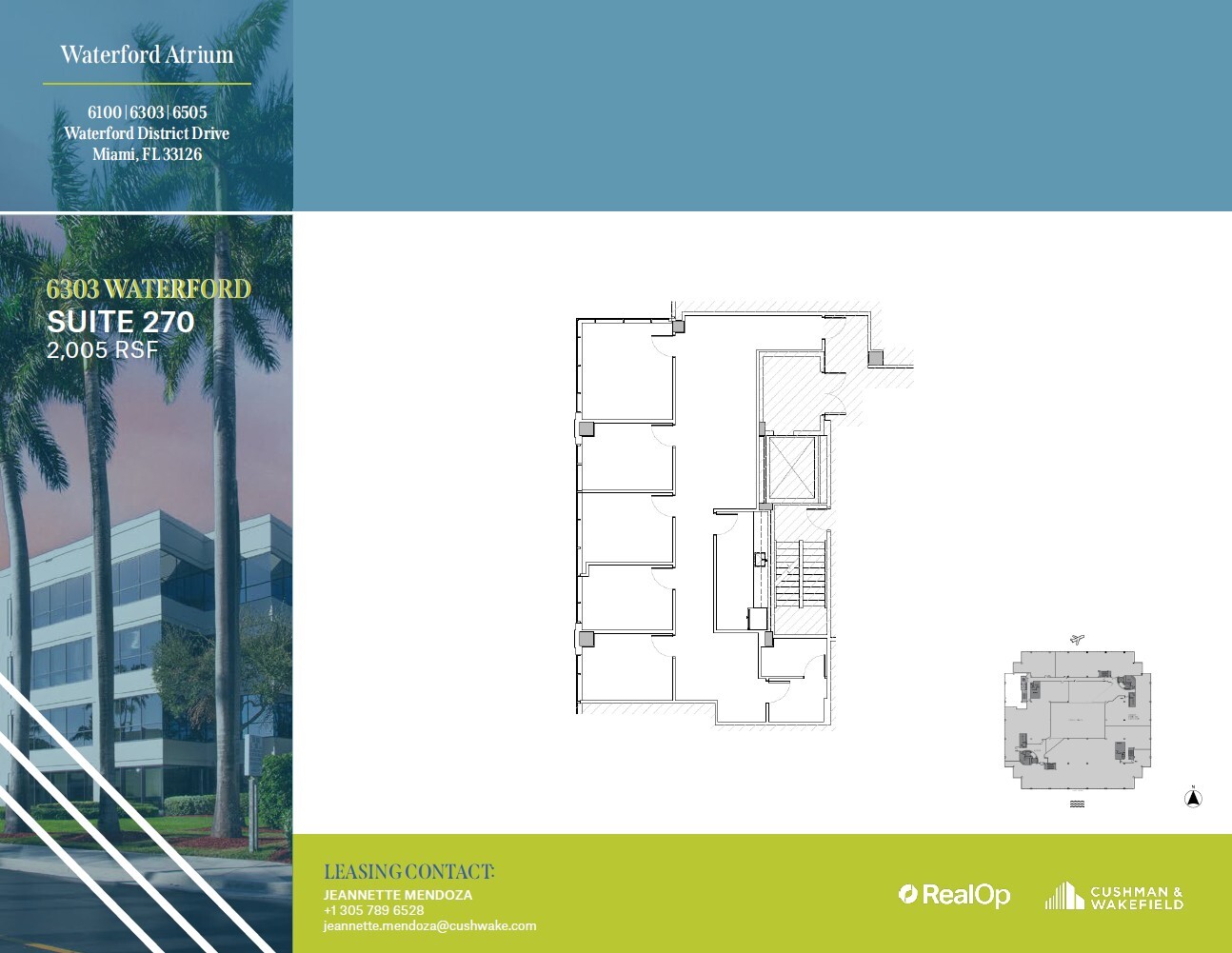 6303 Blue Lagoon Dr, Miami, FL for lease Floor Plan- Image 1 of 1