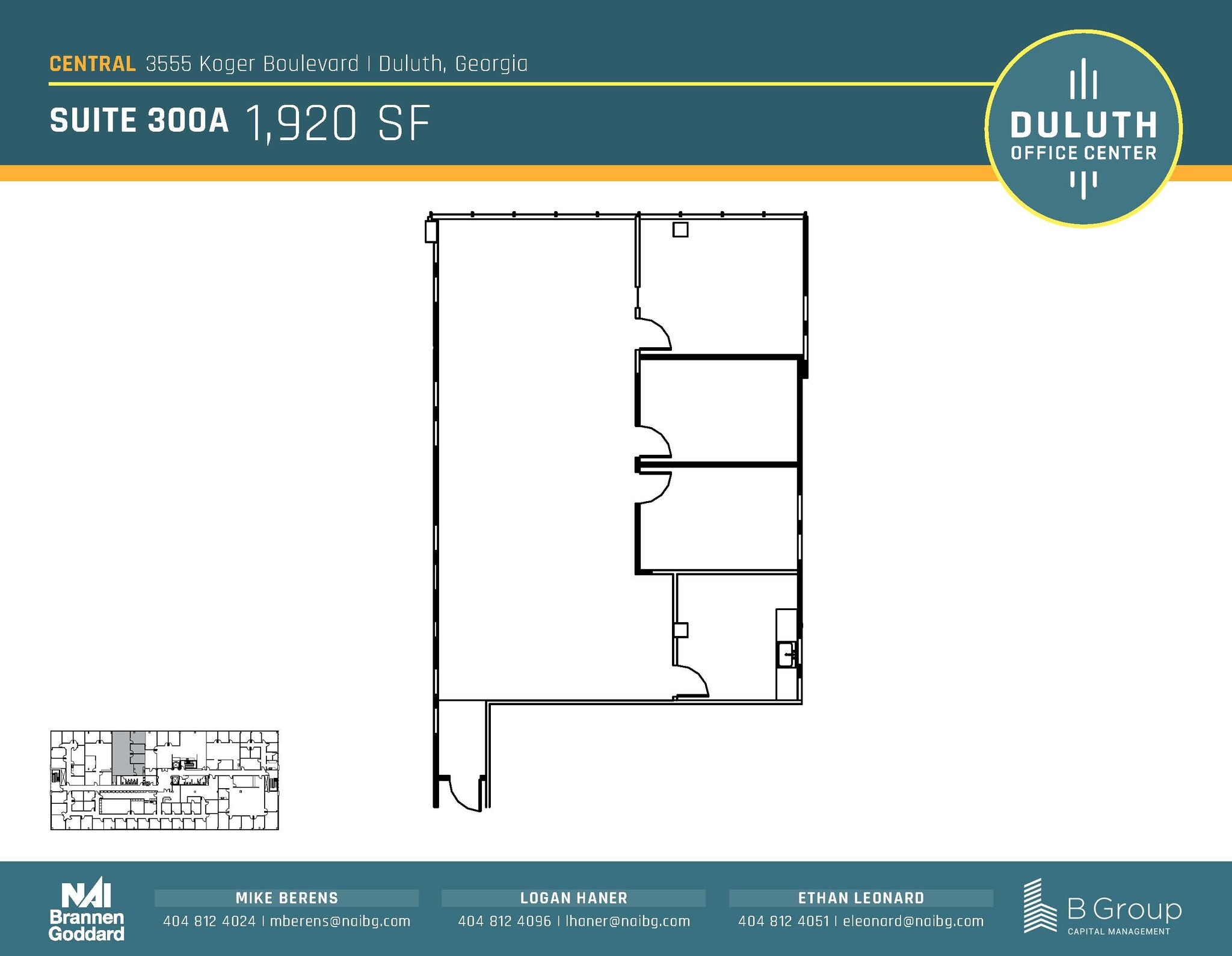 3505 Koger Blvd, Duluth, GA for lease Floor Plan- Image 1 of 1