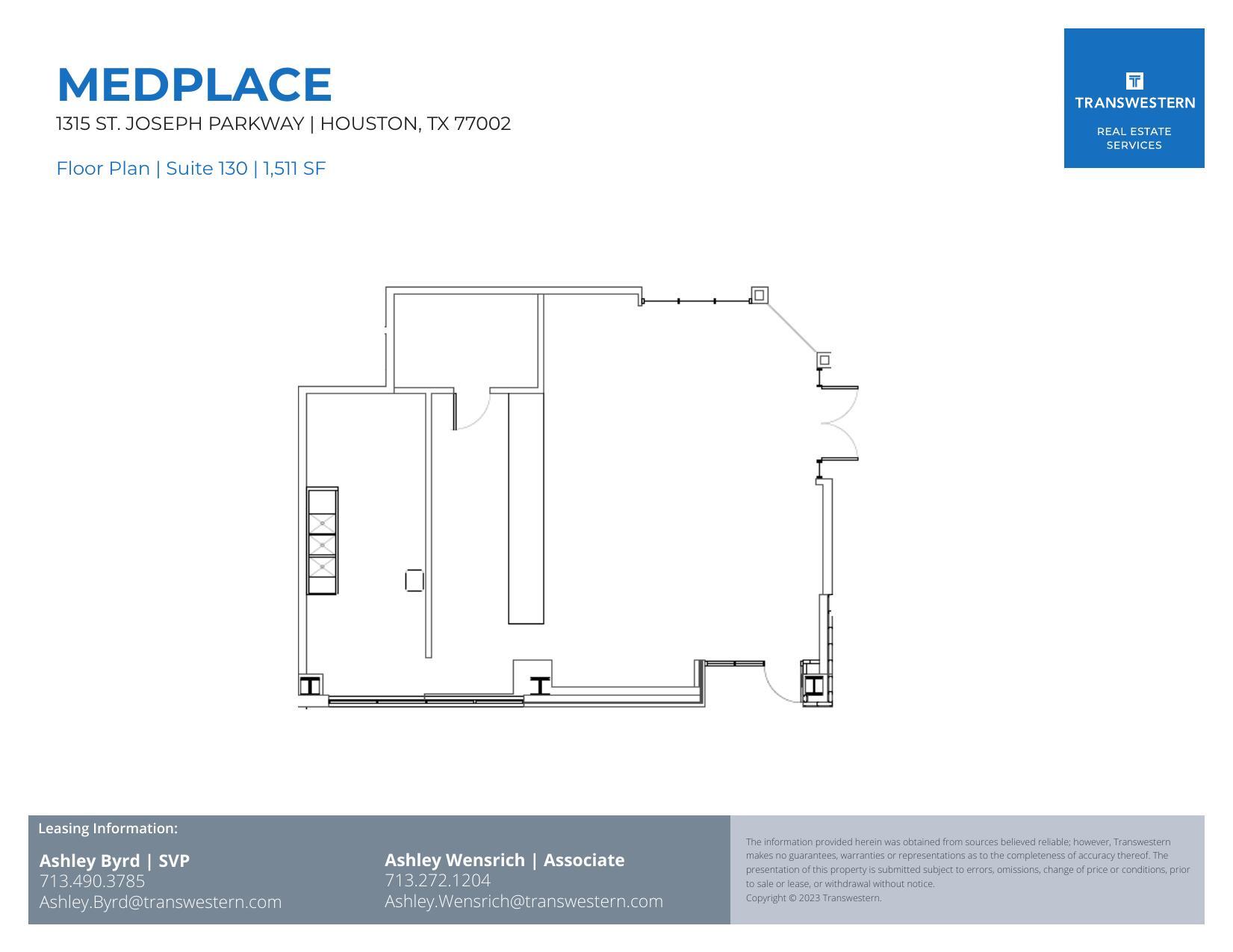 1315 St Joseph Pky, Houston, TX for lease Floor Plan- Image 1 of 1