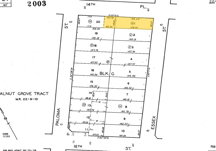 1120 E 14th Pl, Los Angeles, CA for sale - Plat Map - Image 2 of 2