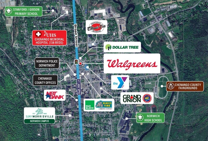 78-82 N Broad St, Norwich, NY for sale - Building Photo - Image 2 of 3