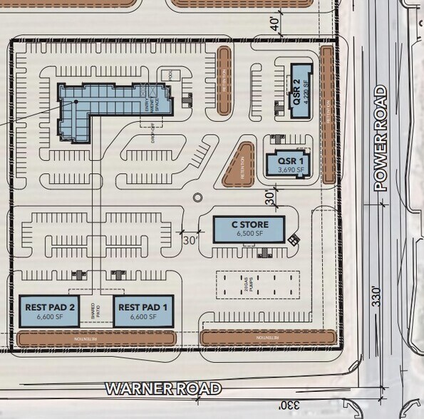 SWC Elliot Rd & Power Rd, Mesa, AZ for sale - Building Photo - Image 1 of 1