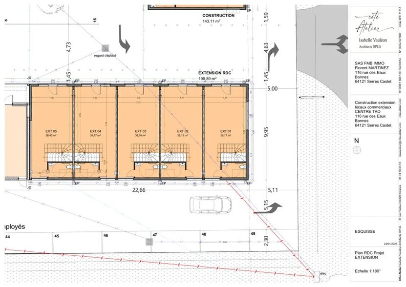 Office in Pau for lease - Site Plan - Image 3 of 7