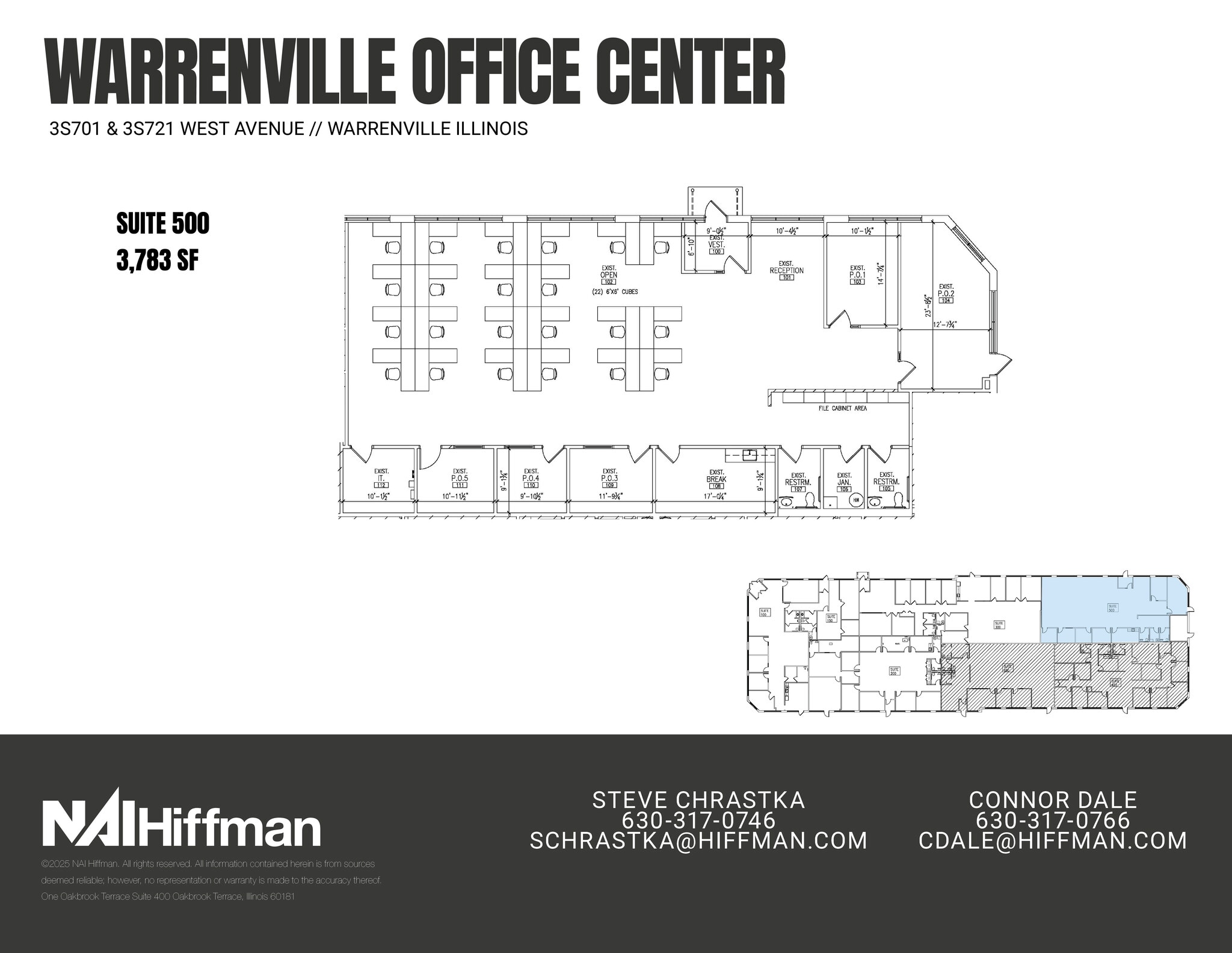 3S721 West Ave, Warrenville, IL for lease Floor Plan- Image 1 of 7
