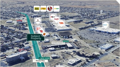 100 E 28th Ave, Pampa, TX - AERIAL  map view - Image1