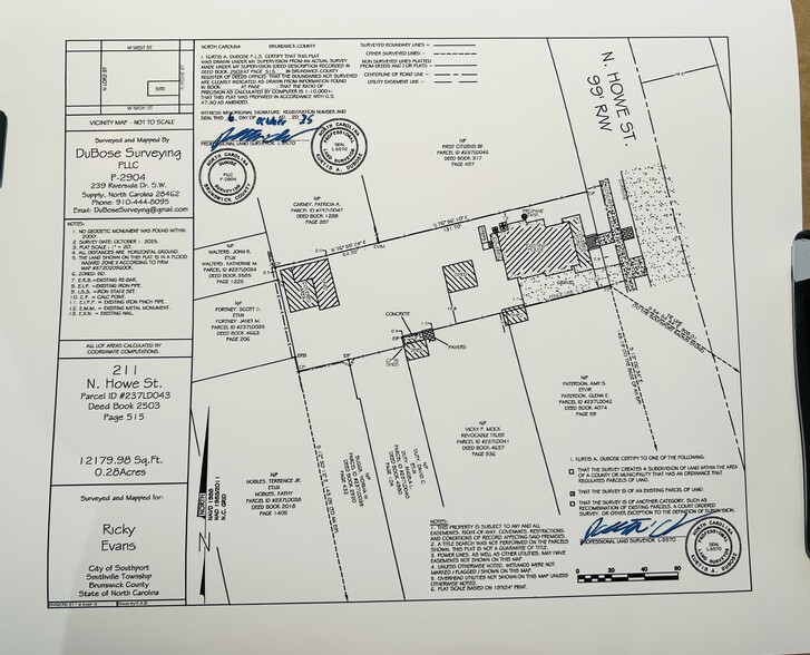 211 N Howe St, Southport, NC for sale - Site Plan - Image 3 of 3