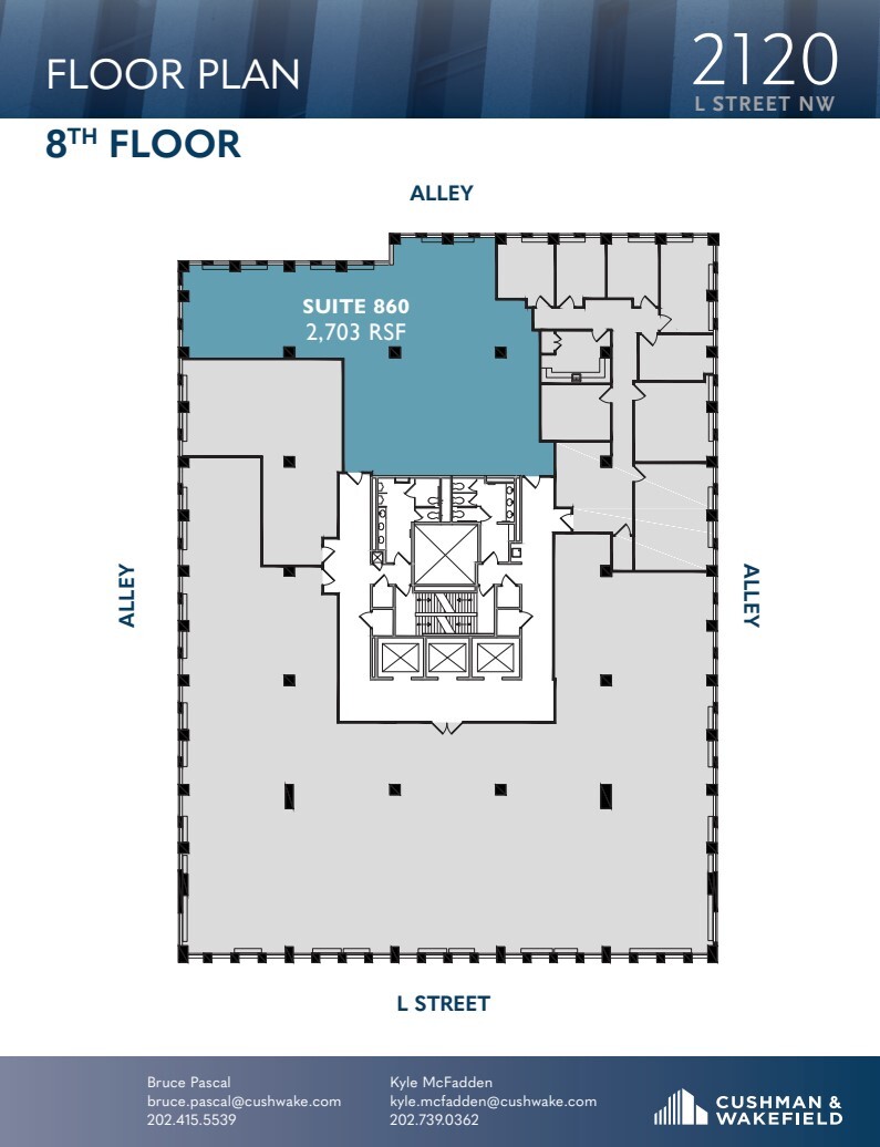 2120 L St NW, Washington, DC for lease Floor Plan- Image 1 of 1