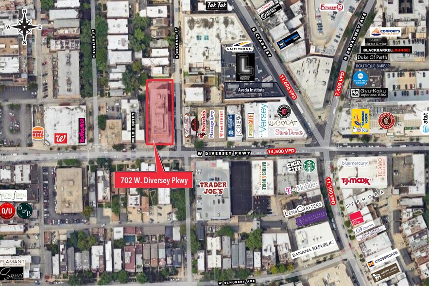 702 W Diversey Pky, Chicago, IL for lease - Aerial - Image 2 of 3