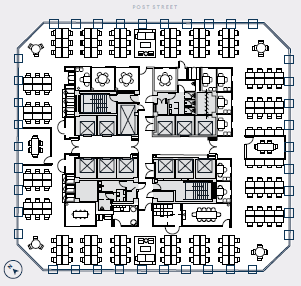 1 Post St, San Francisco, CA for lease Floor Plan- Image 1 of 9