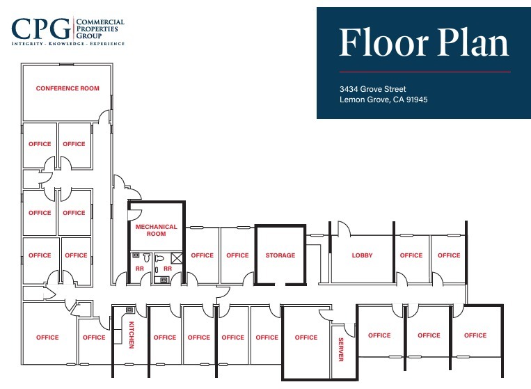 3434 Grove St, Lemon Grove, CA for lease Floor Plan- Image 1 of 1