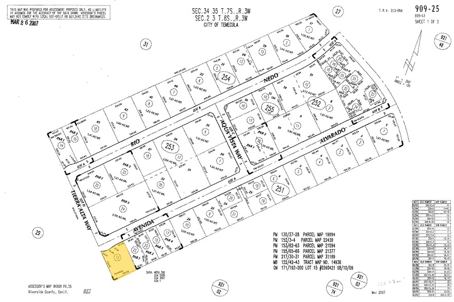 42387 Avenida Alvarado, Temecula, CA for lease - Plat Map - Image 2 of 4