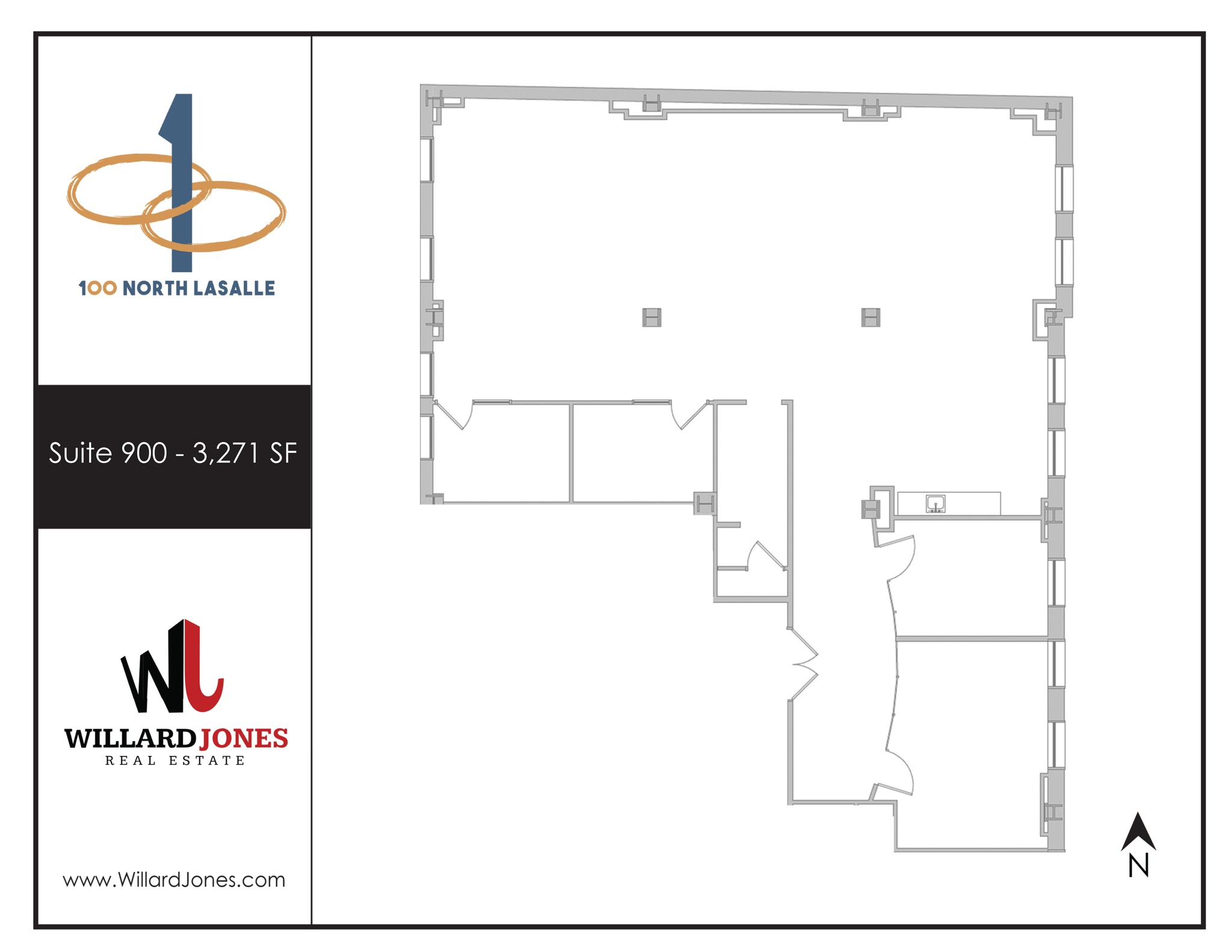 100 N LaSalle St, Chicago, IL for lease Site Plan- Image 1 of 1