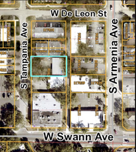 606 S Tampania Ave, Tampa, FL - aerial  map view