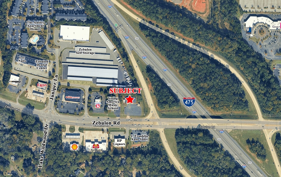 6351 Zebulon Rd, Macon-Bibb, GA for lease - Aerial - Image 3 of 4