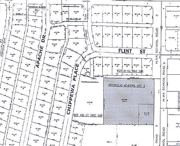 312 N Alma School Rd, Chandler, AZ for lease - Plat Map - Image 2 of 14