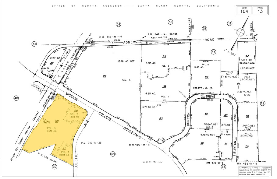 2350 Mission College Blvd, Santa Clara, CA for lease - Plat Map - Image 2 of 10