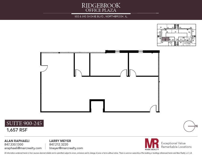 900 Skokie Blvd, Northbrook, IL for lease Floor Plan- Image 1 of 1