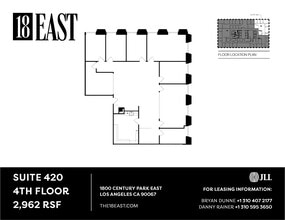 1800 Century Park E, Los Angeles, CA for lease Floor Plan- Image 1 of 4