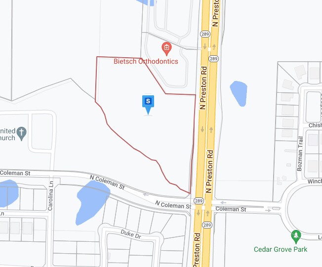 SWC Frontier Parkway at Preston Rd, Dallas, TX for sale Plat Map- Image 1 of 1