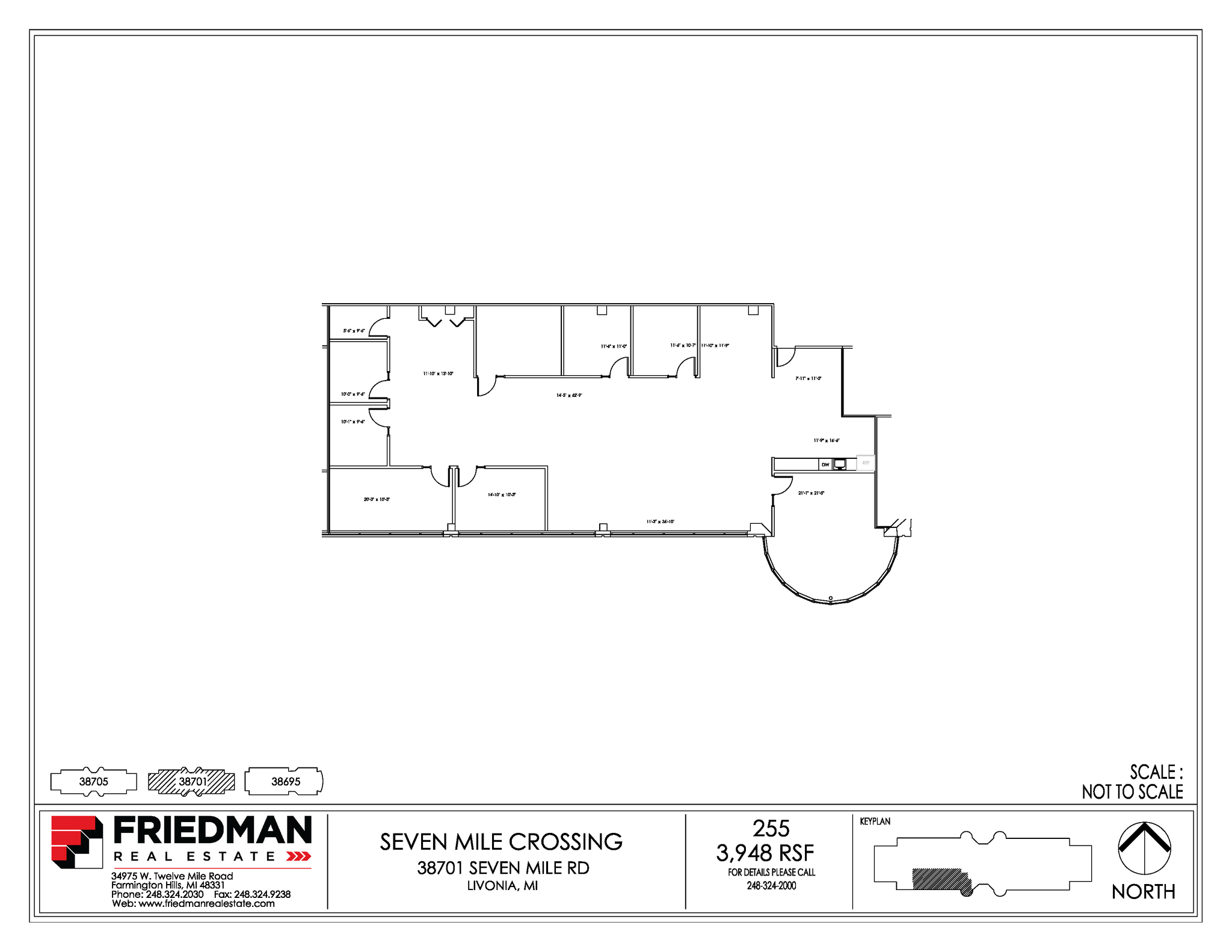 38705 7 Mile Rd, Livonia, MI for lease Floor Plan- Image 1 of 1